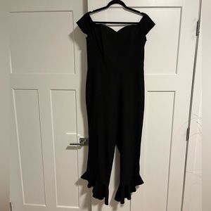 Crepe Ruffle Jumpsuit